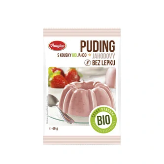 Pudink jahodový bezlepkový 40 g BIO