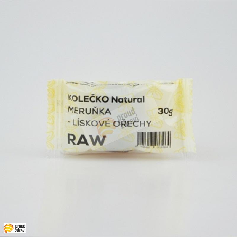 Raw kolečko meruňka, lískové ořechy 30 g
