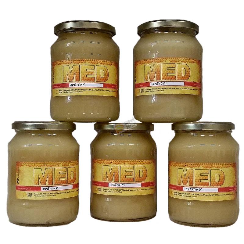 Včelí MED květový (lesní+malina ostružina) 950 g