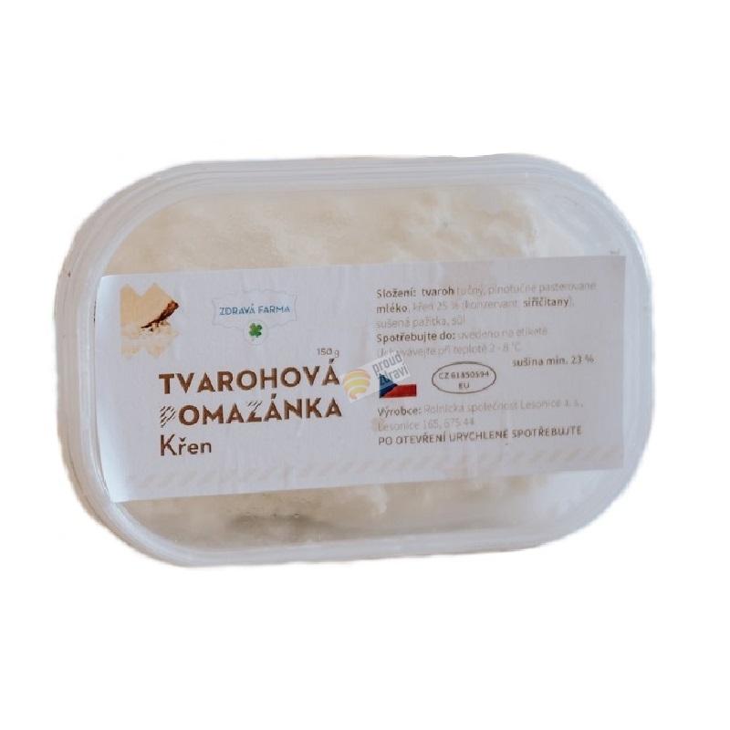 Tvarohová pomazánka kravská křenová 150 g - pouze rozvoz vybraná města nebo osobní odběr