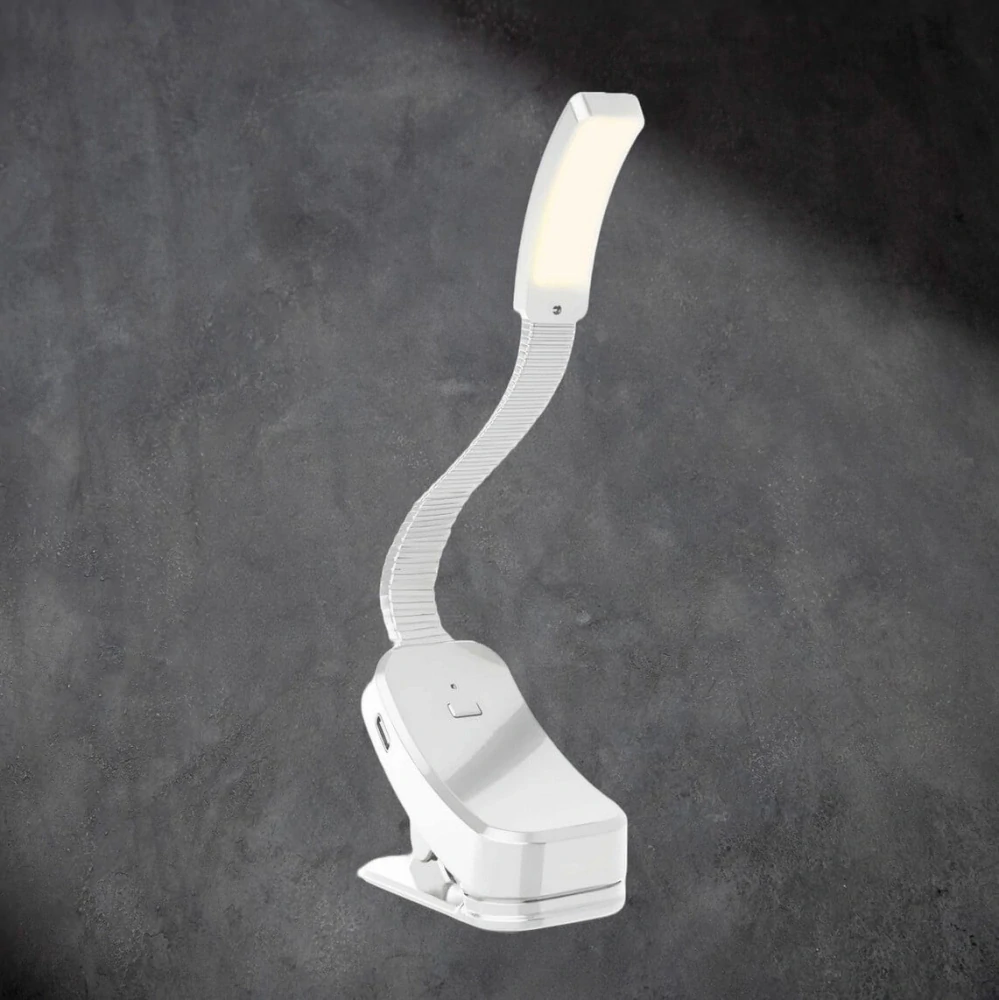 LED lampa na čtení ORANŽOVKA bez modrého světla – stmívatelná | bílá