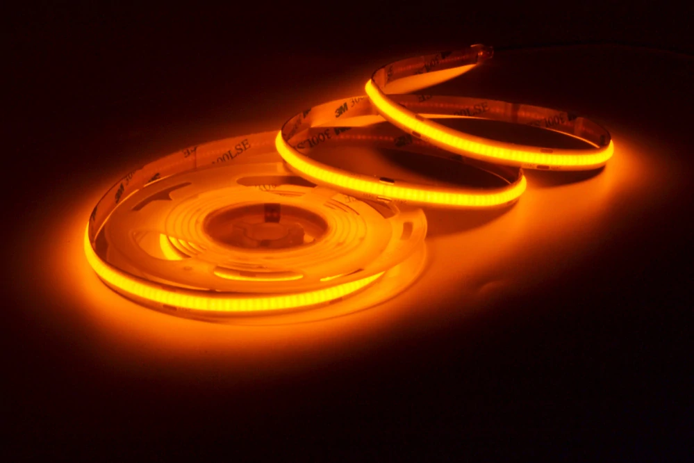 Večerní COB LED pásek ORANŽOVKA bez modrého světla 11 W/m 1600K