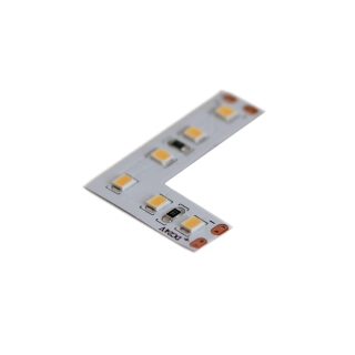 Dvoupólová L spojka pro LED pásek ORANŽOVKA 28,8 W/m 4000K CRI99 šířky 10 mm