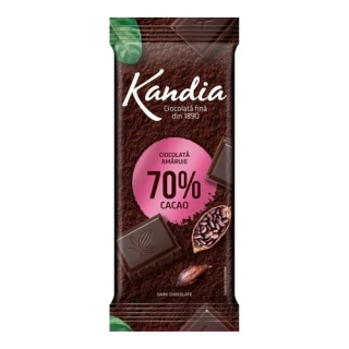 Čokoláda Kandia tmavá 70 % kakaa, 80 g Rumunsko
