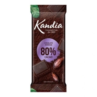 Čokoláda Kandia tmavá 80 % kakaa, 80 g Rumunsko