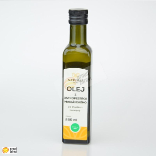Olej z ostropestřce mariánského za studena lisovaný 250 ml